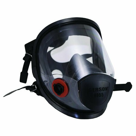 GERSON Full Face, Silicone Respirator, High Clarity, High Impact, 2PK 089955